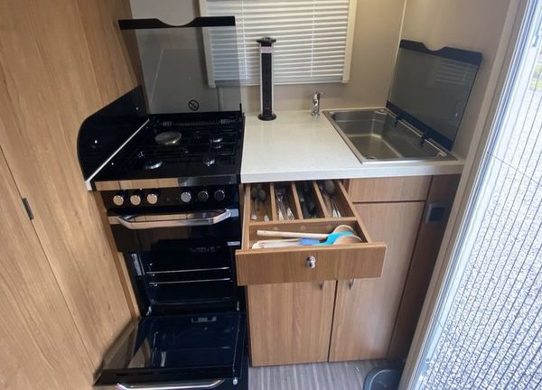 Riding Rambler - our motorhome hire complete with bike rack 