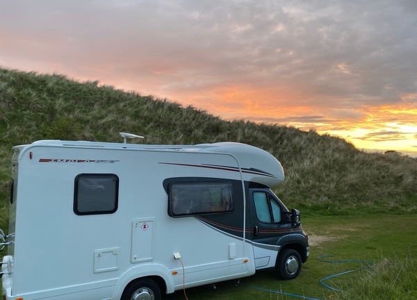 Riding Rambler - our motorhome hire, what better way to see the sun set 