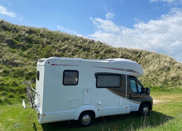 Riding Rambler - our motorhome hire loves to stay by the seaside 